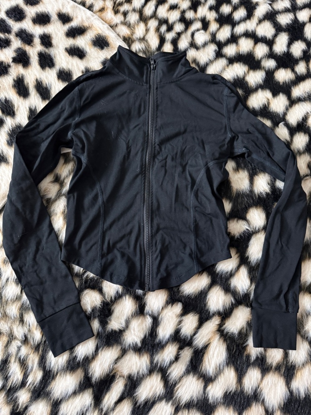 Women’s Black Zip-Front Active Jacket